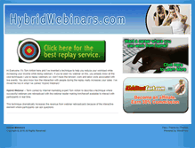 Tablet Screenshot of hybridwebinars.com